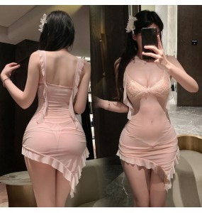 FEE ET MOI - Paris Lover Sheer Fantasy Dress (Pink)